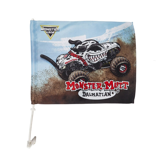 Monster Mutt Dalmatian Car Flag