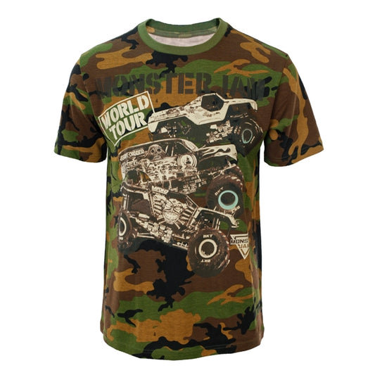 Camo Monster Jam World Tour T-shirt