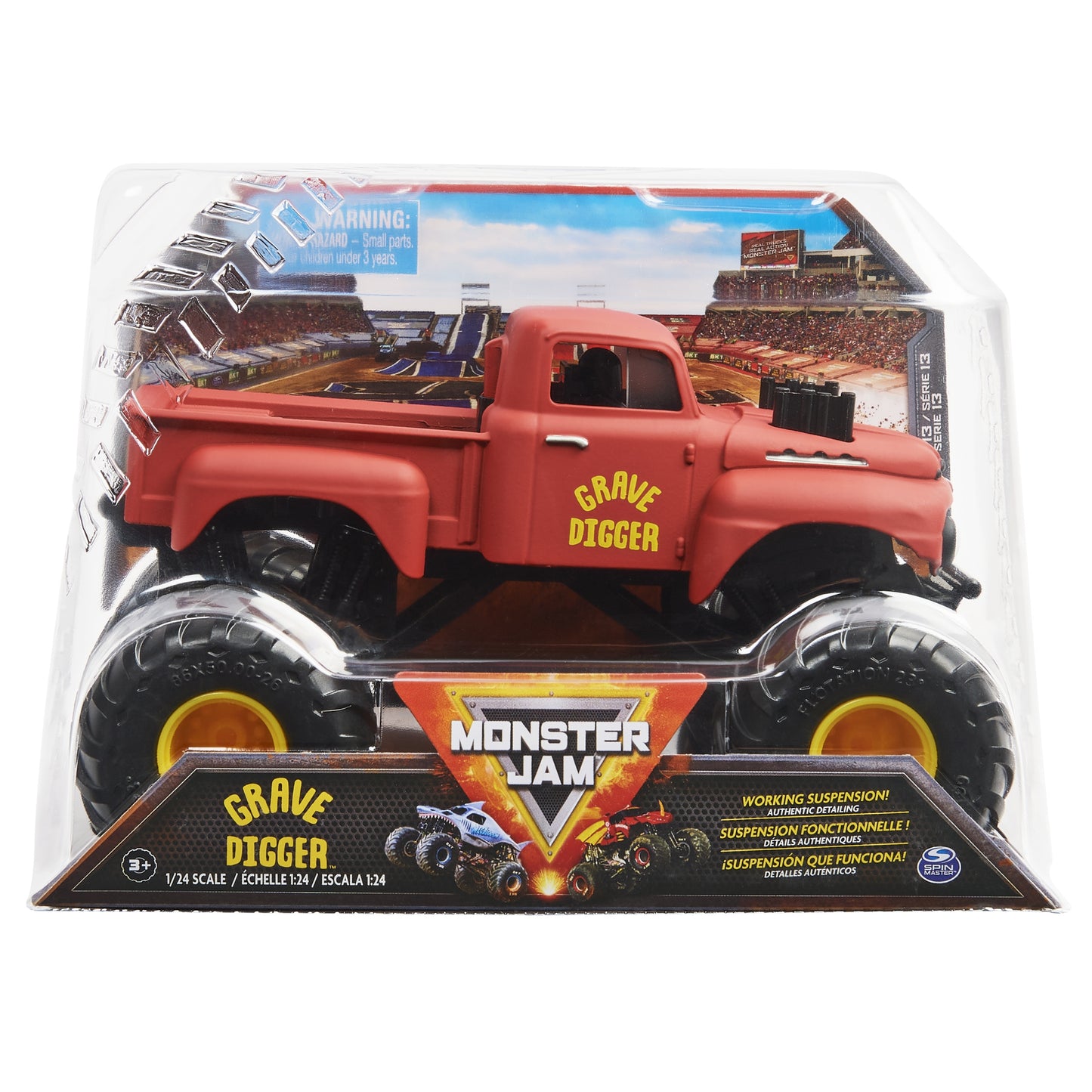 1:24 Grave Digger Red Primer - Series 13
