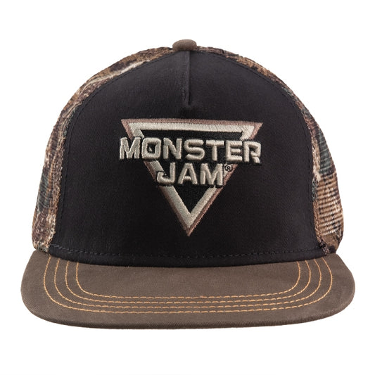 Monster Jam Black and Brown Camo Hat