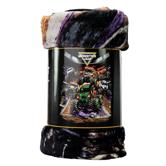 Monster Jam Stadium Lights Fleece Blanket