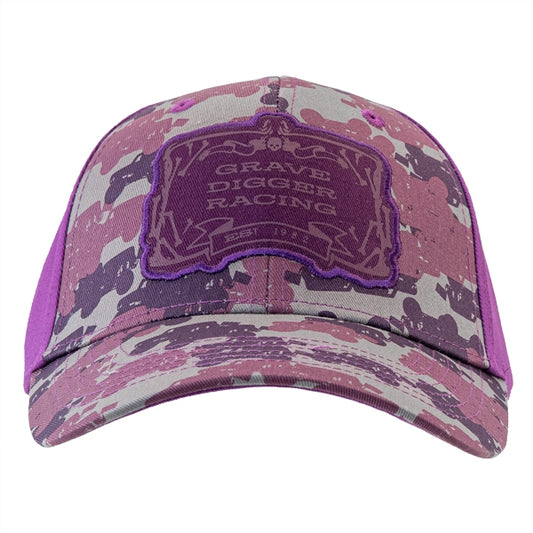 Grave Digger Ladies Camo Patch Hat