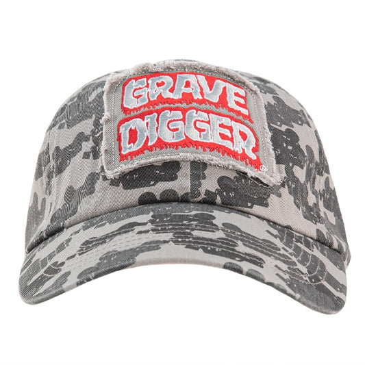 Grave Digger Silhouette Camo Hat