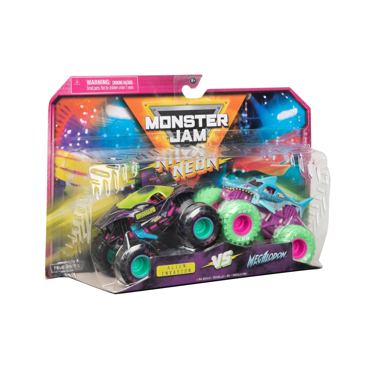 1:64 Alien Invasion VS Megalodon Nitro Neon Series 2