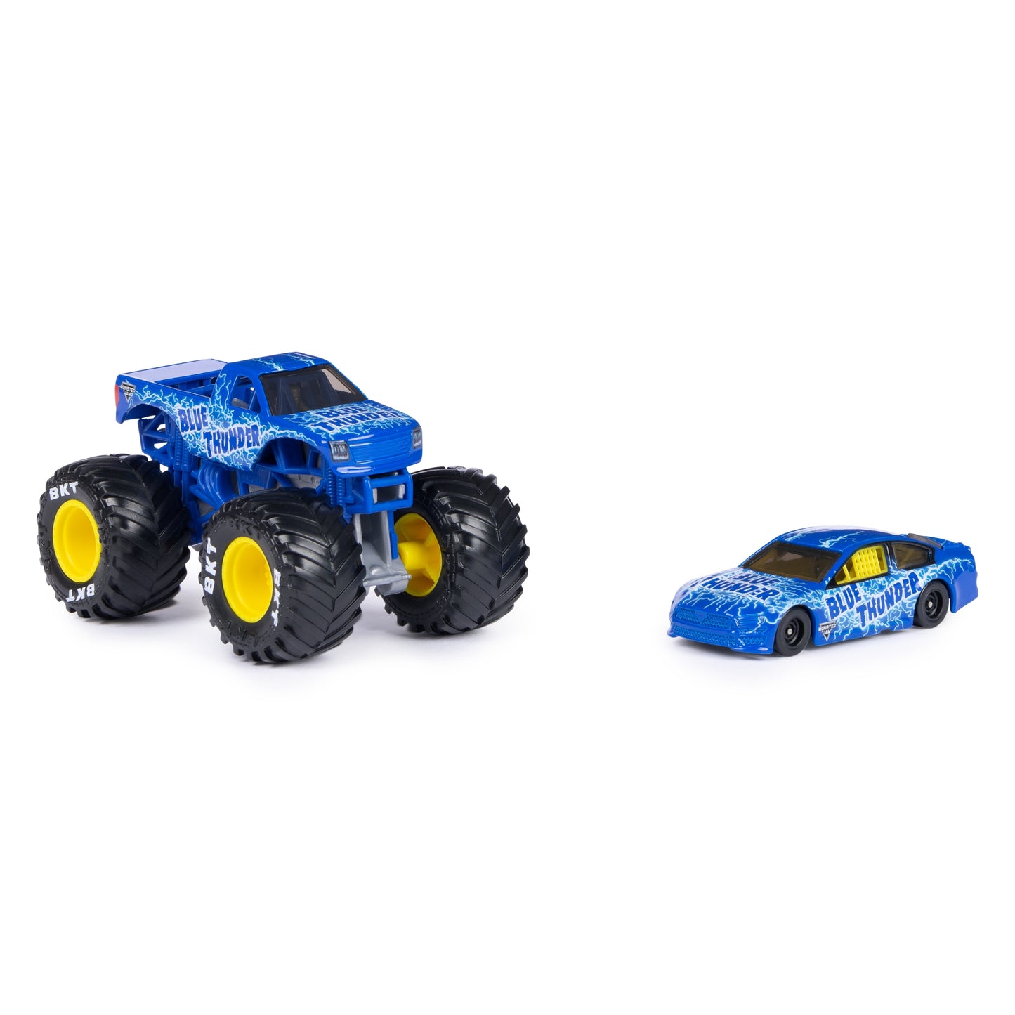 1:64 Diecast and Race Car Set- Blue Thunder