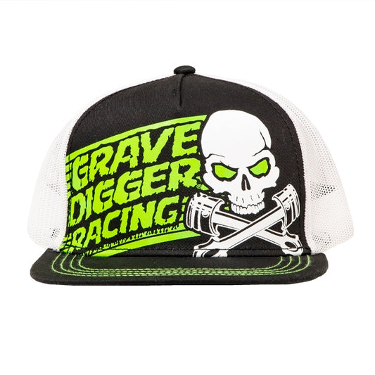 Grave Digger Racing Skull Crusher Hat