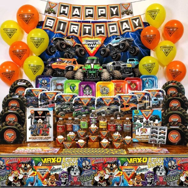 Monster Jam Ultimate Birthday Party Pack