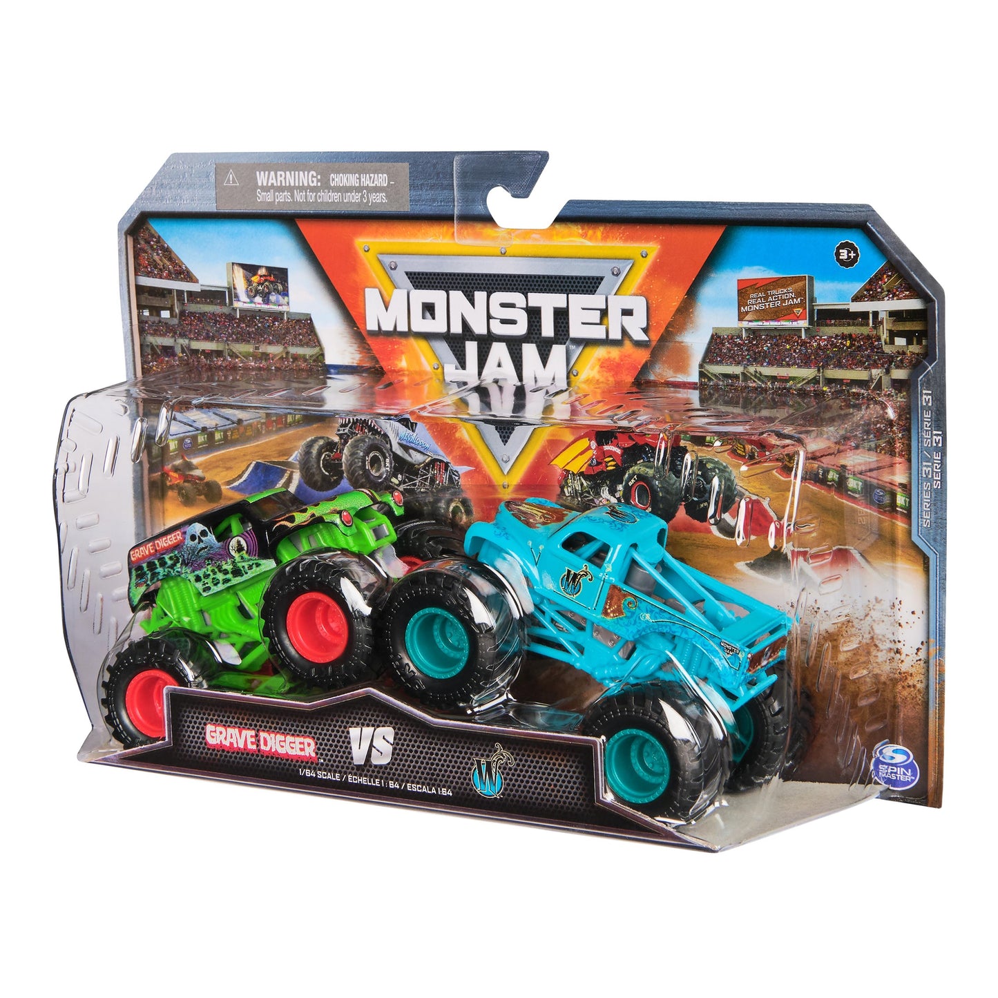 1:64 Grave Digger VS Whiplash - Series 31