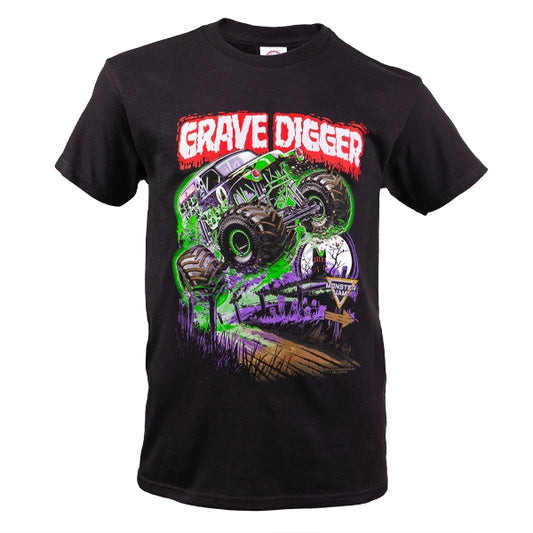 Monster Jam Grave Digger Wheelie Youth T-shirt