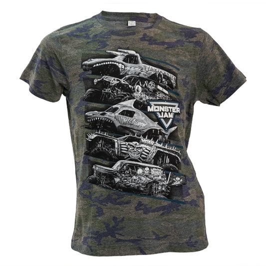 Monster Jam Camo Truck Youth T-shirt
