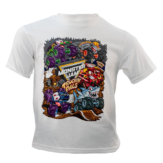 Truckin' Pals White Toddler T-shirt