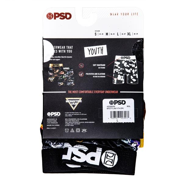 Monster Jam PSD 2 Pack Youth Shorts