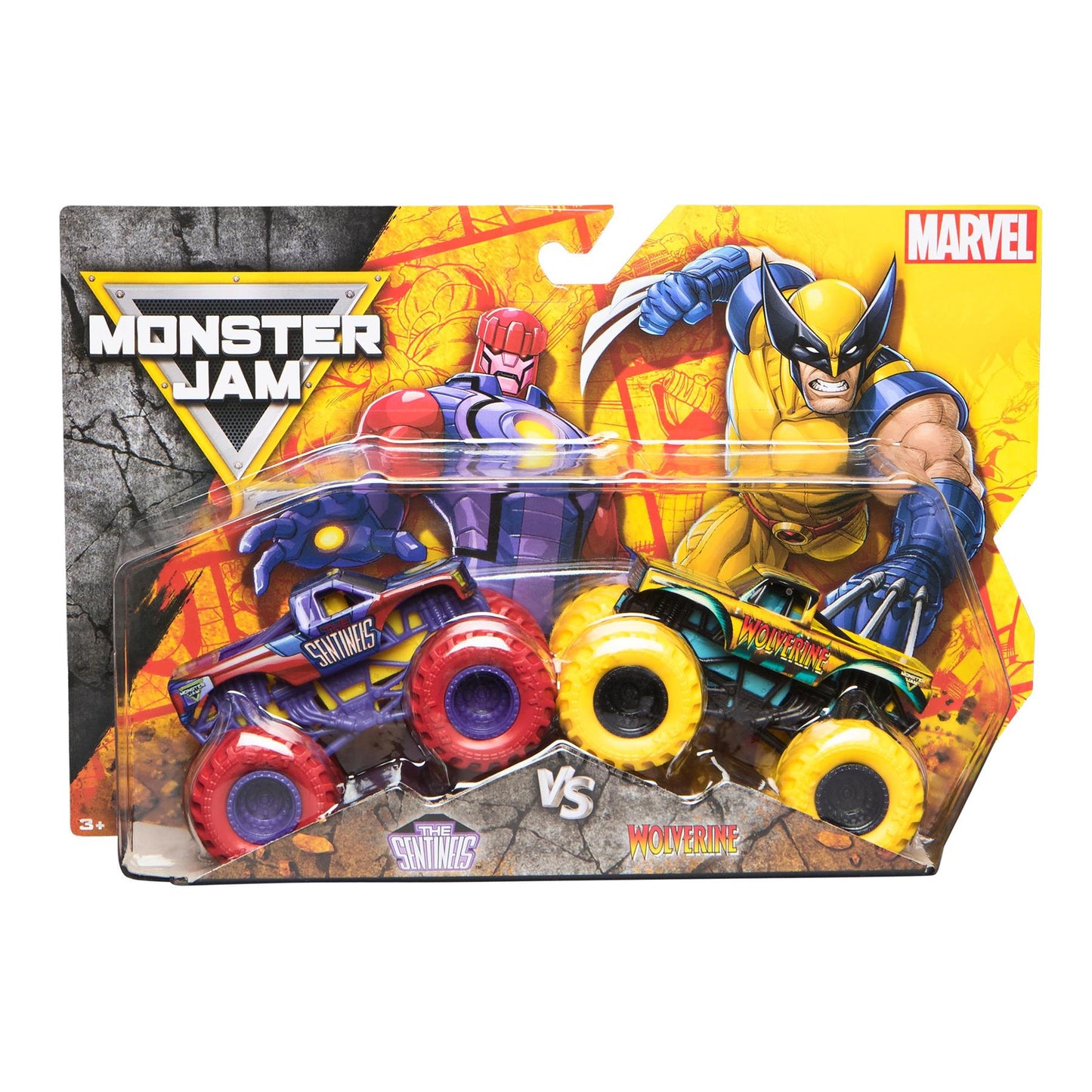 1:64 The Sentinels vs. Wolverine - Marvel Monster Jam Duos - Series 4