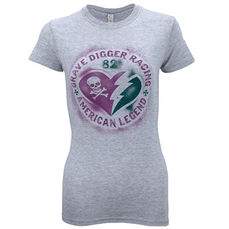 Grave Digger Ladies Heartbreak T-shirt