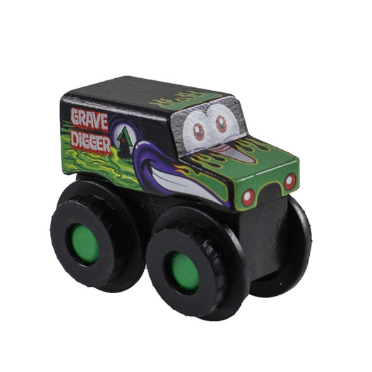 Monster Jam Truckin Pals Grave Digger Wooden Truck