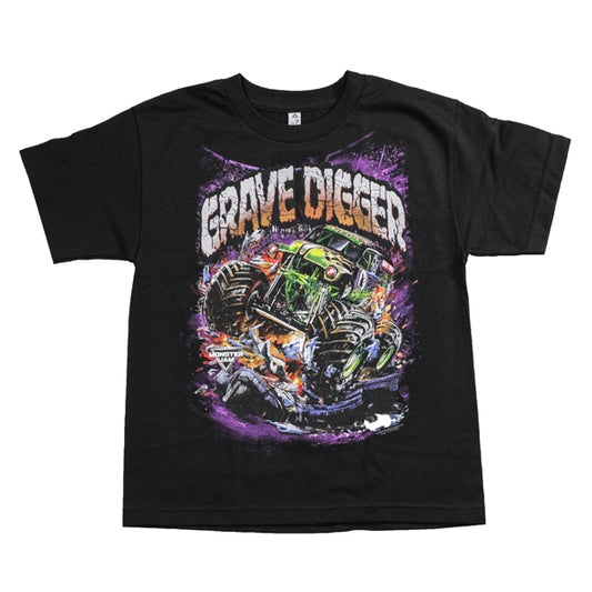 Grave Digger Attack Youth T-shirt