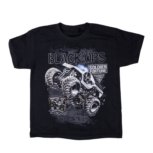 Monster Jam Soldier Fortune Black Ops Youth T-shirt