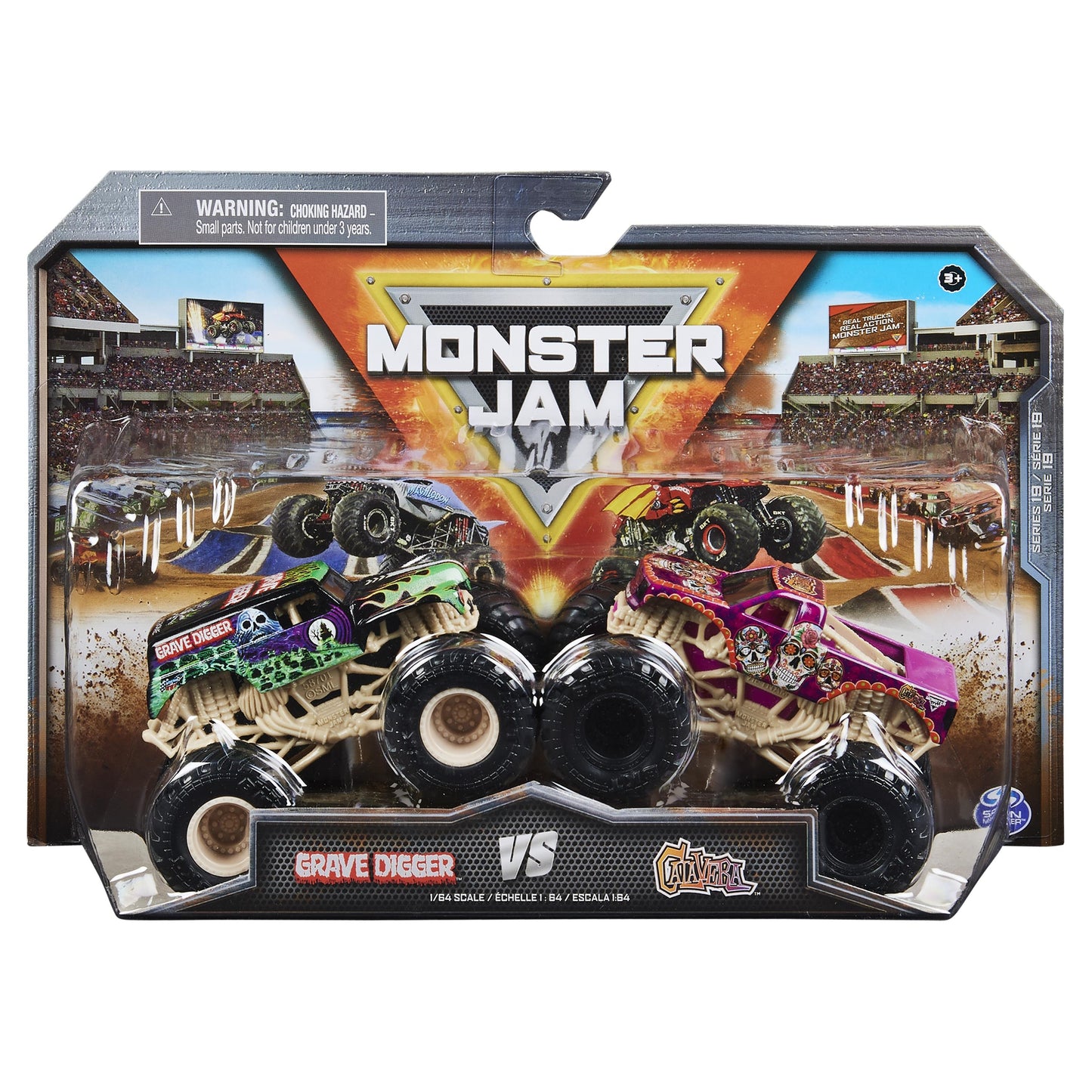 1:64 Grave Digger vs Calavera  - Duo Series 19