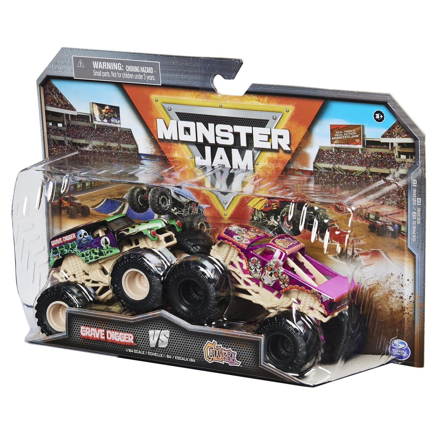 1:64 Grave Digger vs Calavera  - Duo Series 19