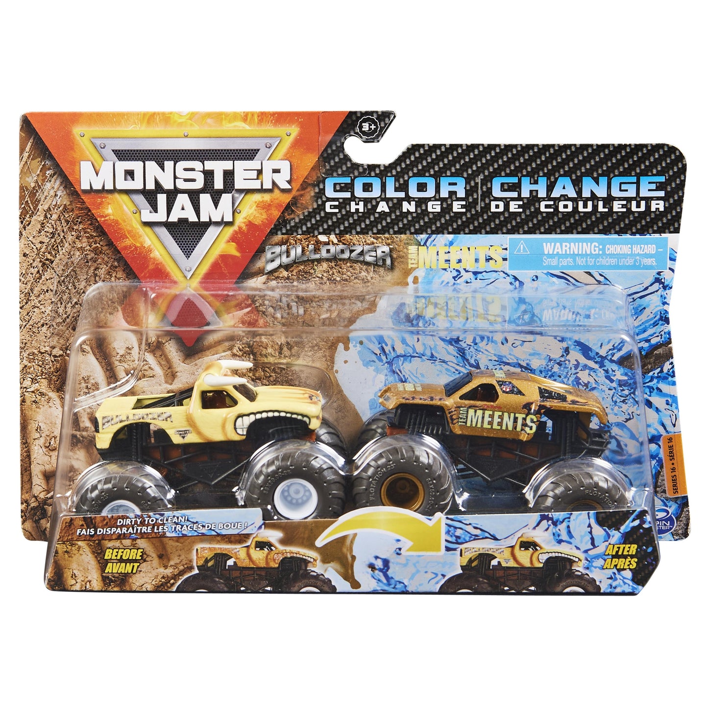 1:64 Bulldozer and Team Meents - Duo Series 16