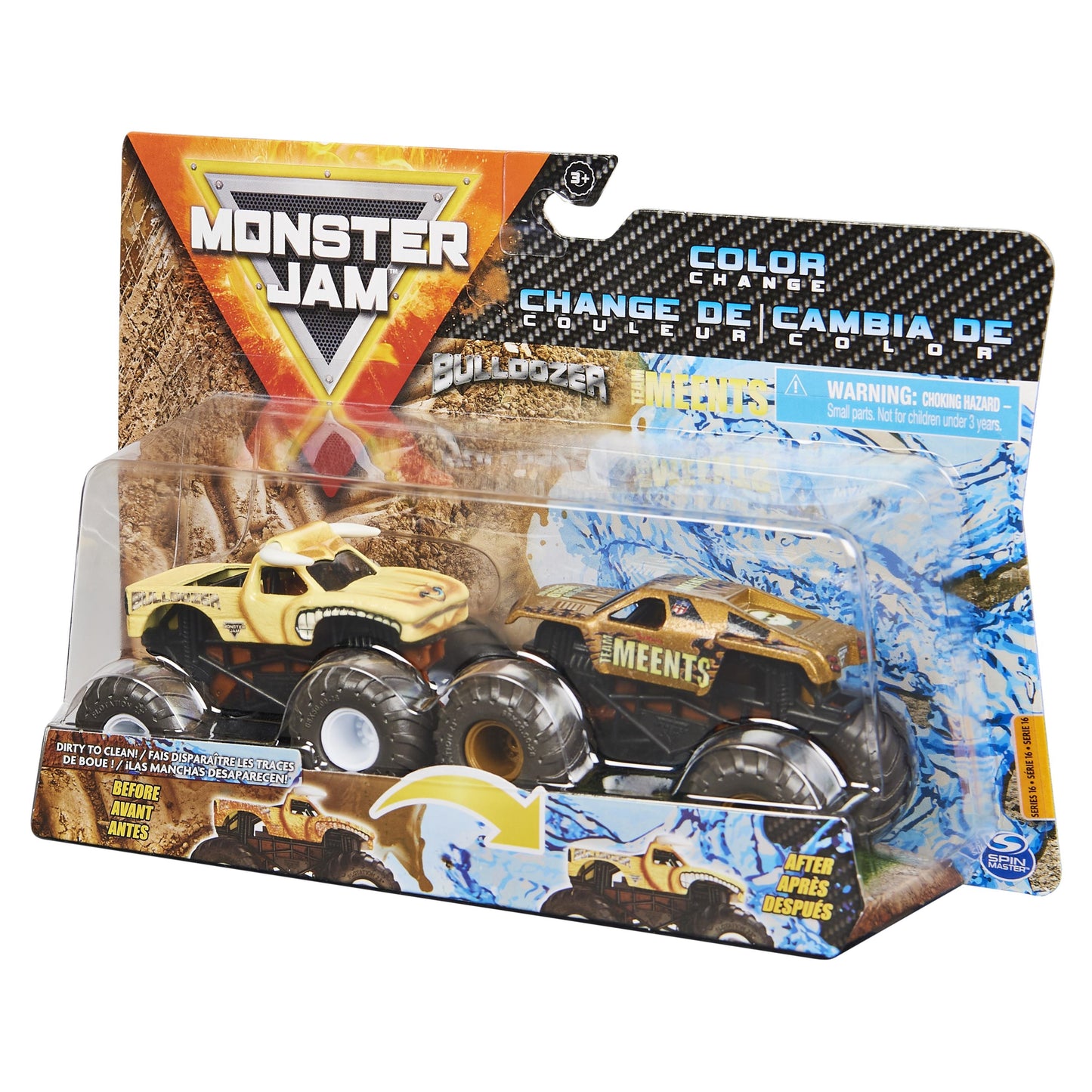 1:64 Bulldozer and Team Meents - Duo Series 16