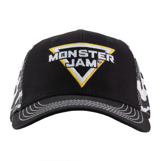 Monster Jam Black and White Camo Hat