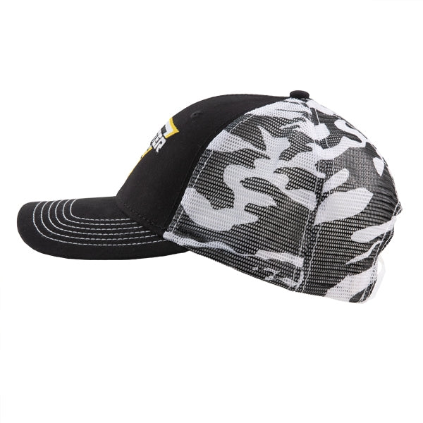 Monster Jam Black and White Camo Hat
