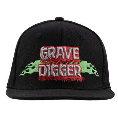 Grave Digger Bar Flames Hat
