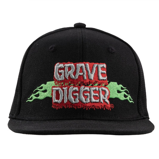 Grave Digger Bar Flames Hat