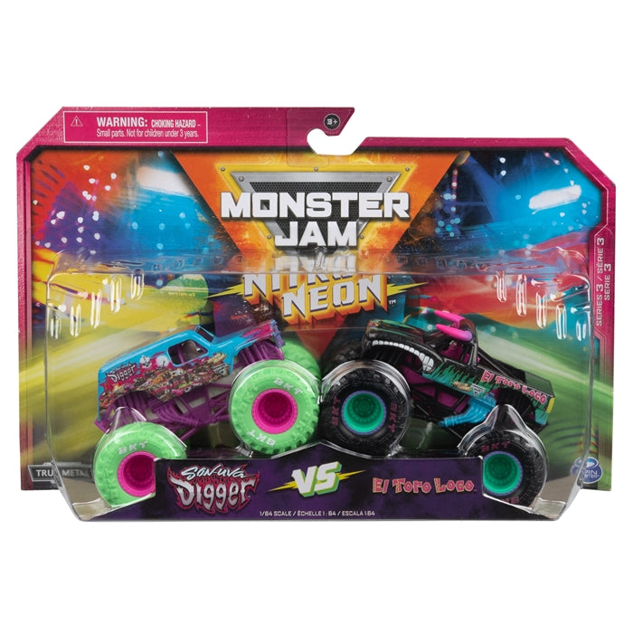 1:64 Son-Uva Digger VS El Toro Loco Nitro Neon Series 3