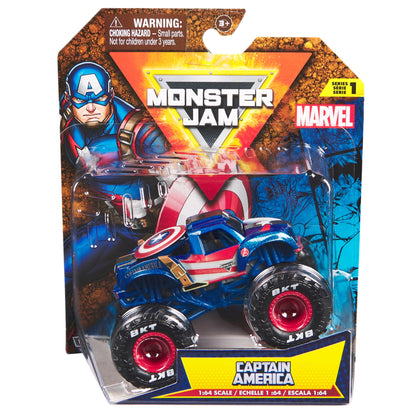 1:64 Captain America - Marvel Monster Jam - Series 1