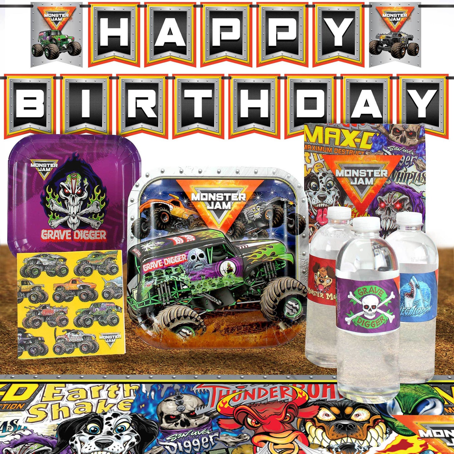 Monster Jam Standard Birthday Party Pack