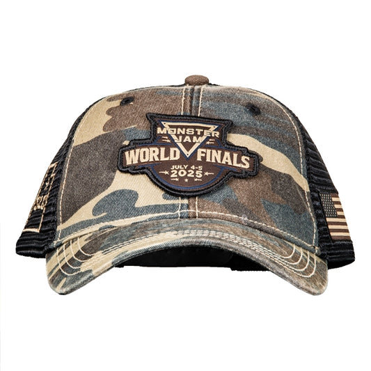 Monster Jam World Finals 2025 Camo Hat