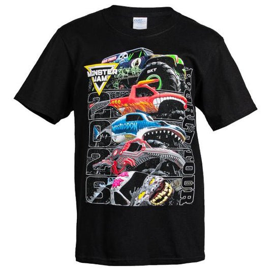 2026 Monster Jam Black Tour Youth T-shirt