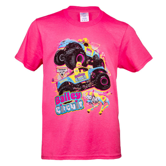 Monster Jam Bailey Pink Youth T-shirt