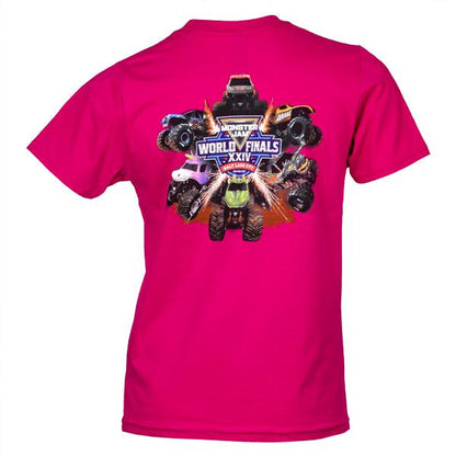 Monster Jam 2025 World Finals Pink Truck Youth T-shirt
