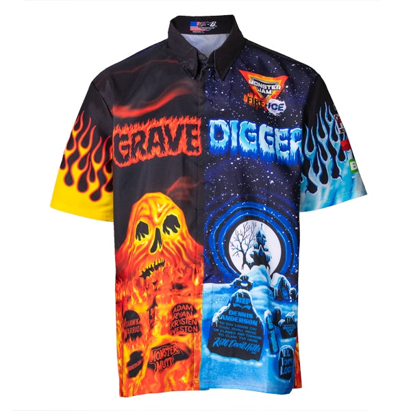 Fire & Ice Grave Digger Driver Shirt – Official Monster Jam Superstore
