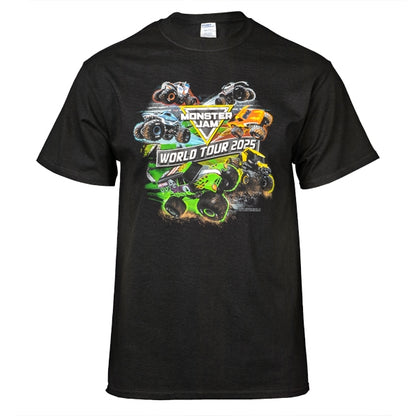 Monster Jam 2025 Tour Black T-shirt