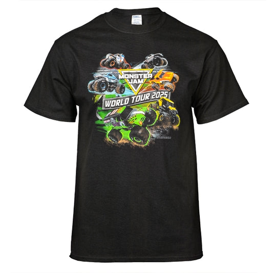 Monster Jam 2025 Tour Black T-shirt