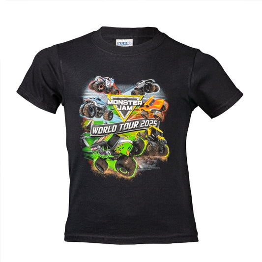 Monster Jam 2025 Tour Black Youth T-shirt