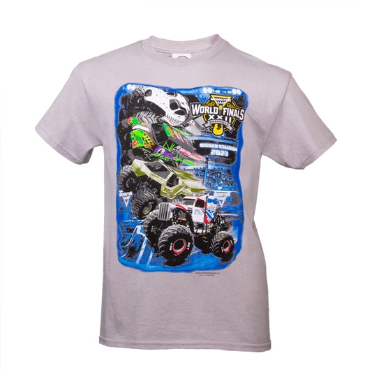 Monster Jam World Finals 2023 T-shirt in Silver