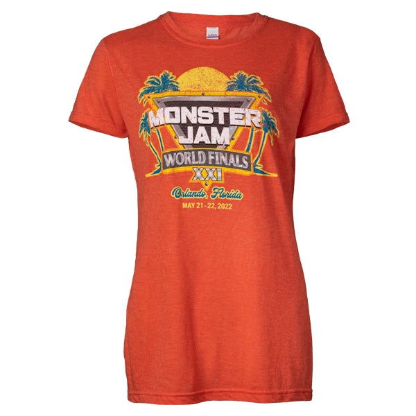Monster Jam World Finals 2022 Sun Palm Ladies T-shirt
