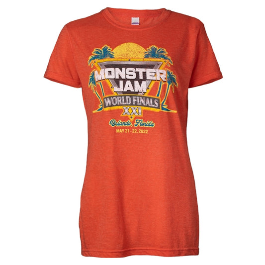 Monster Jam World Finals 2022 Sun Palm Ladies T-shirt