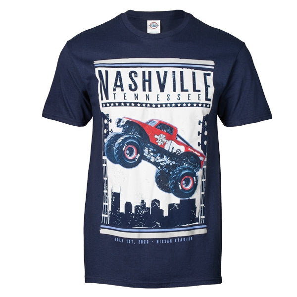 Monster Jam World Finals 2023 Nashville Navy T-shirt
