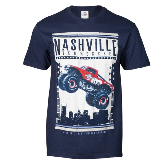 Monster Jam World Finals 2023 Nashville Navy T-shirt