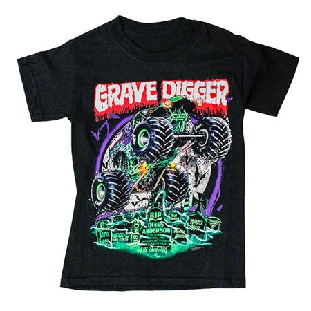 Grave Digger Graveyard Youth T-shirt