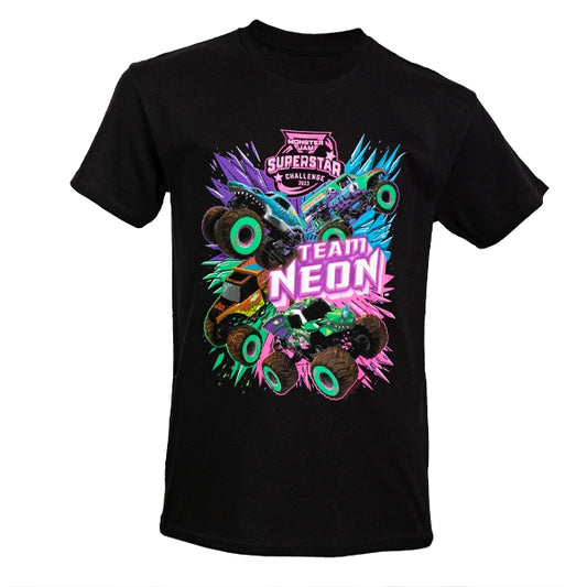 Monster Jam Super Star Challenge Neon Youth T-shirt