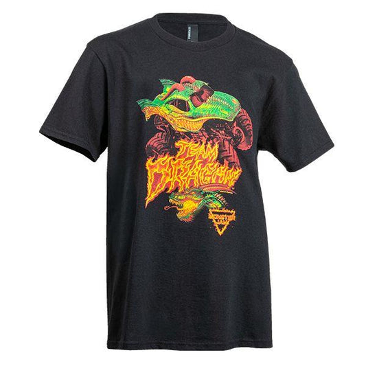 Team Dragon Flame Black Youth T-Shirt