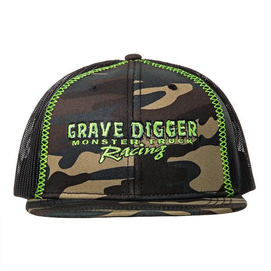 Grave Digger Camo Mesh Hat