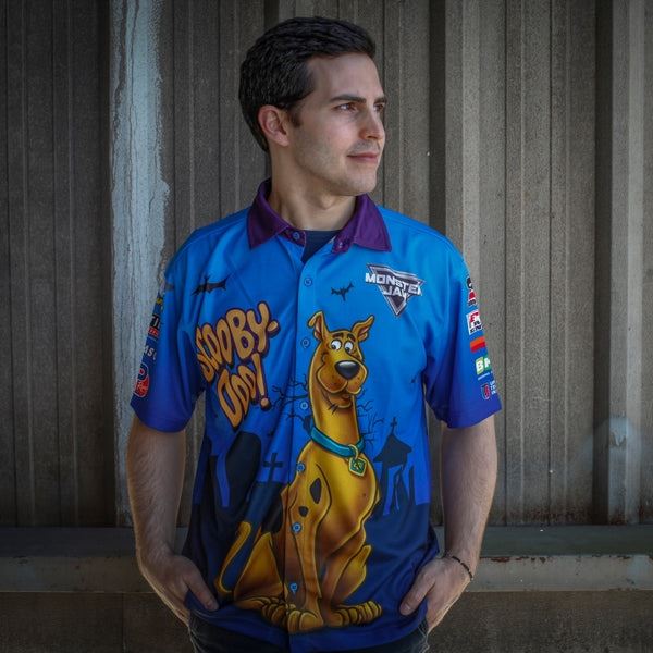 Scooby-Doo Driver Shirt in Blue - Large